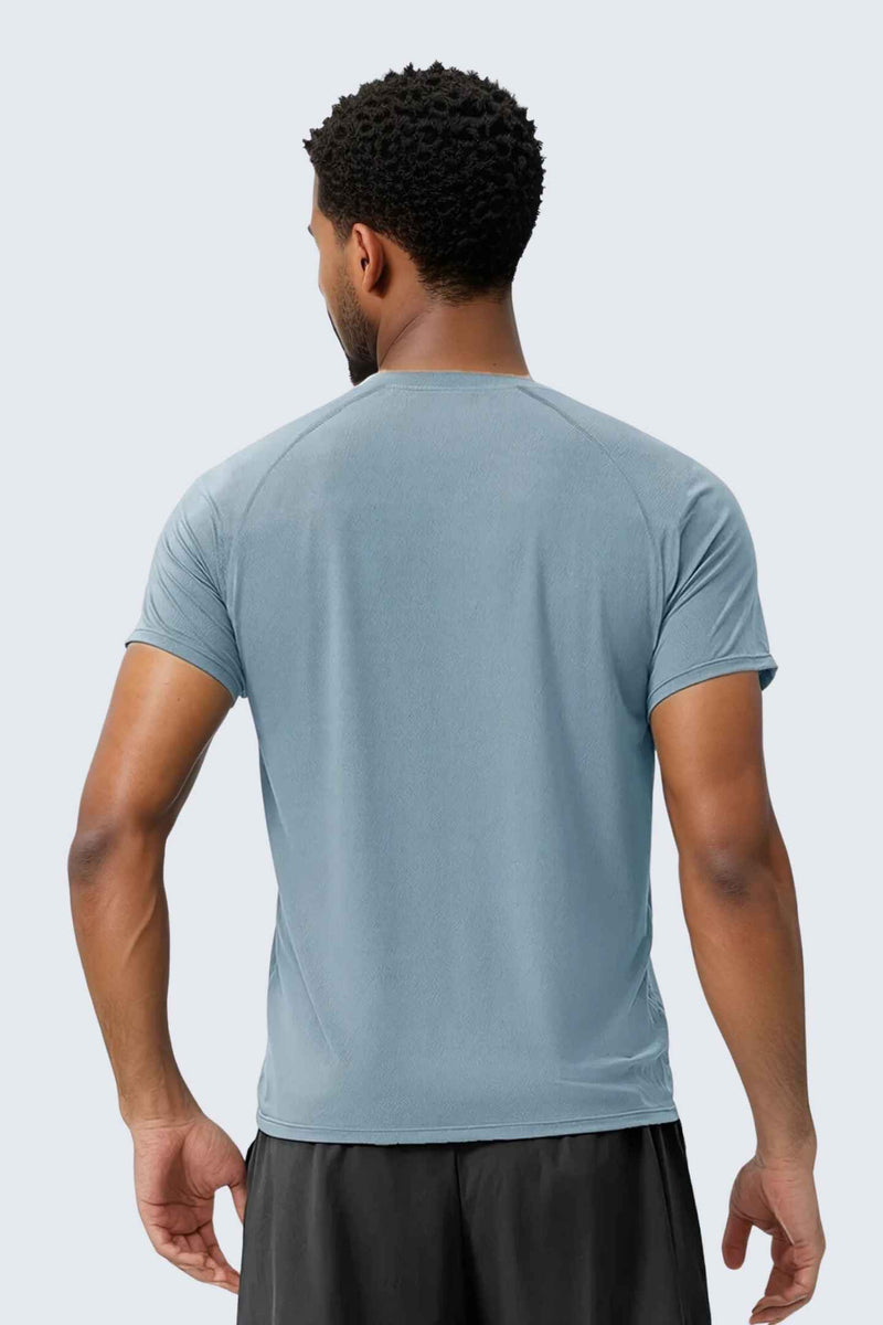 WU Sun Fit Tee Terra - Ash Blue