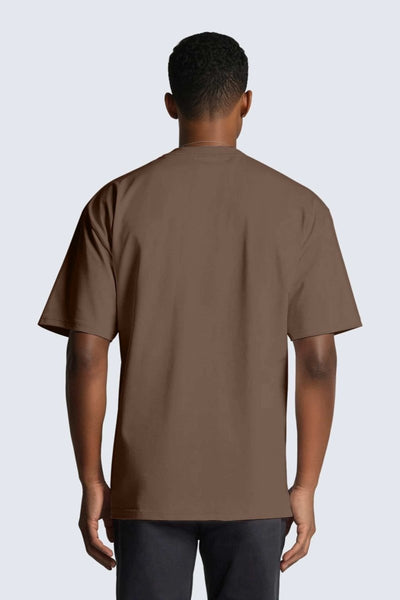 Rumi Earth - M Moon Tee Oversized Heavy - Wood - R521600WDS - Tops