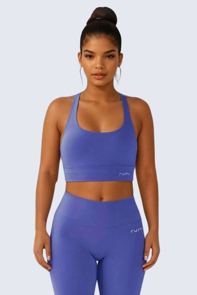 Rumi Earth - W SunSoft Stringy Crop Top Bra - Cobalt - R128230CTP - Bras