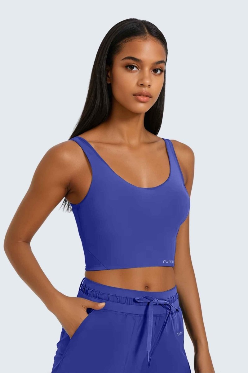 Rumi Earth - W SunSoft Tank Bra - Cobalt - R137440CTP - Bras