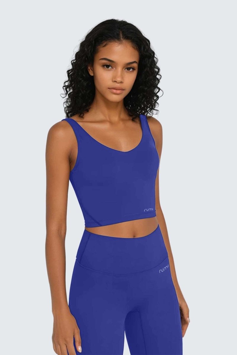 Rumi Earth - W SunSoft Tank Bra - Cobalt - R137440CTP - Bras