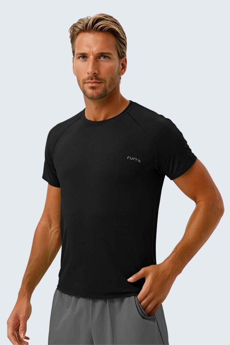 Rumi Earth - WU Sun Fit Tee Terra - Black - R521221BKP - 