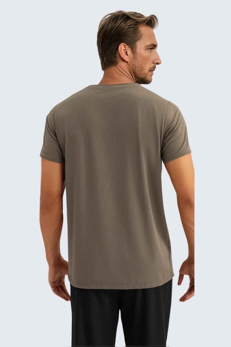 Rumi Earth - WU Sun Fit Tee Waffle - Cocoa - R521220CAP - 