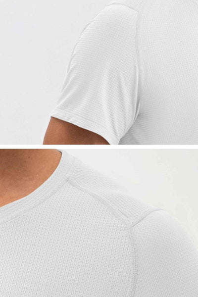 Rumi Earth - WU Sun Fit Tee Waffle - Snow - R521220SWP - 