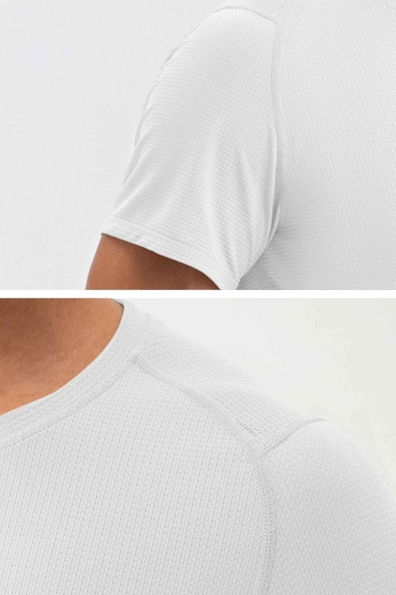 Rumi Earth - WU Sun Fit Tee Waffle - Snow - R521220SWP - 