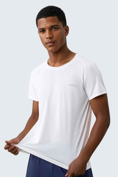 Rumi Earth - WU Sun Fit Tee Waffle - Snow - R521220SWP - 