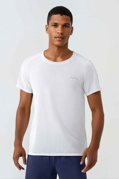 Rumi Earth - WU Sun Fit Tee Waffle - Snow - R521220SWP - 