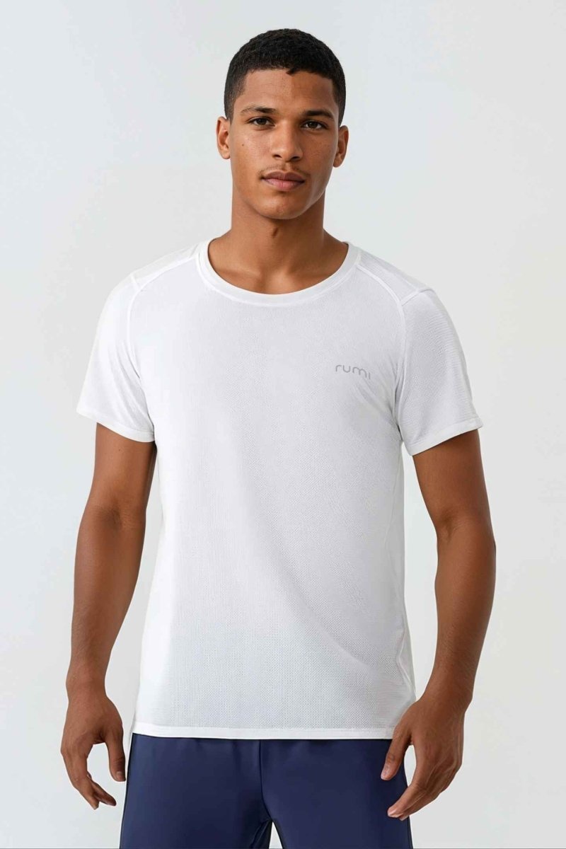 Rumi Earth - WU Sun Fit Tee Waffle - Snow - R521220SWP - 