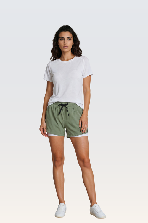 U StarAir Train Shorts With Lining - Peacock Light